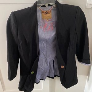 Ted Baker blazer with rose gold button detail